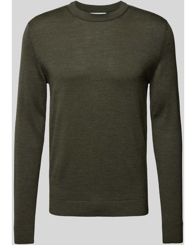 SELECTED Gebreide Pullover Met Ronde Hals - Groen