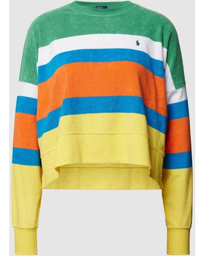 Polo Ralph Lauren Sweatshirt Met Blokstrepen - Blauw