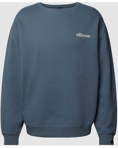 Ellesse Sweatshirt mit Label-Stitching Modell 'AURELIO' - Blau