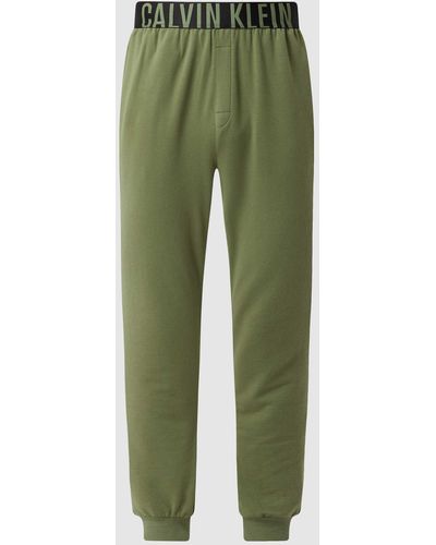 Calvin Klein Pyjamahose mit Stretch-Anteil - Grün