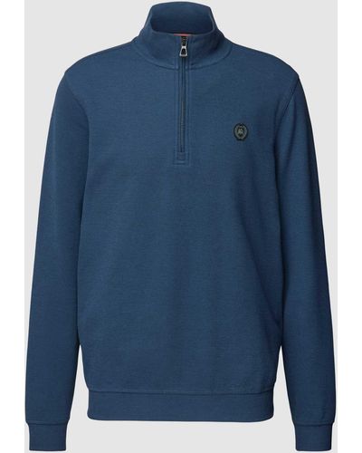 Lerros Sweatshirt Met Schipperskraag - Blauw