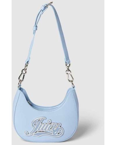 Juicy Couture Hobo Bag mit Label-Detail Modell 'RIHANNA' - Blau