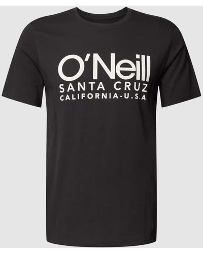 O'neill Sportswear T-Shirt mit Logo-Print Modell 'CALI' - Schwarz