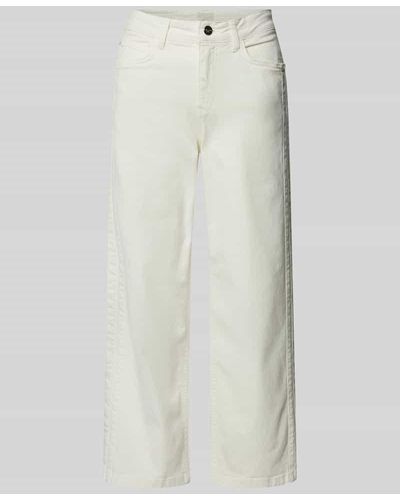 Milano Italy Regular Fit Culotte im 5-Pocket-Design - Weiß