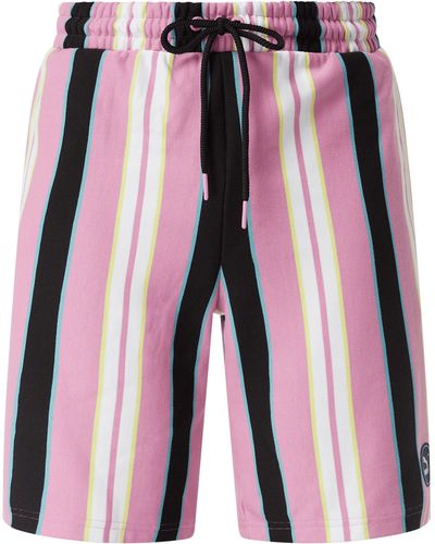 PUMA Sweatshorts mit Streifenmuster - Pink