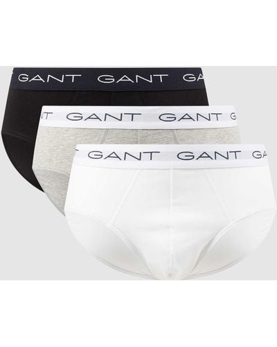 GANT Slip mit Stretch-Anteil im 3er-Pack - Weiß
