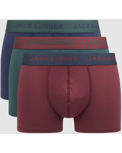 Jack & Jones Boxershort Van Microvezel - Rood