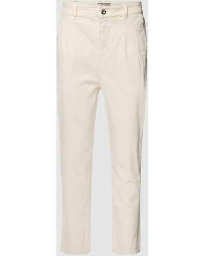 CLUB of GENTS Tapered Fit Jeans Met Labelpatch - Naturel