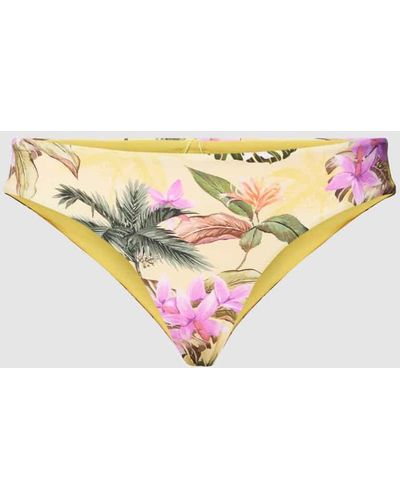 Banana Moon Bikini-Slip mit floralem Muster Modell 'TUPA' - Gelb
