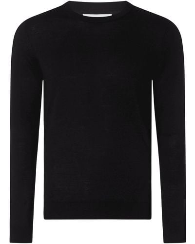 SELECTED Pullover Met Merinowol - Zwart