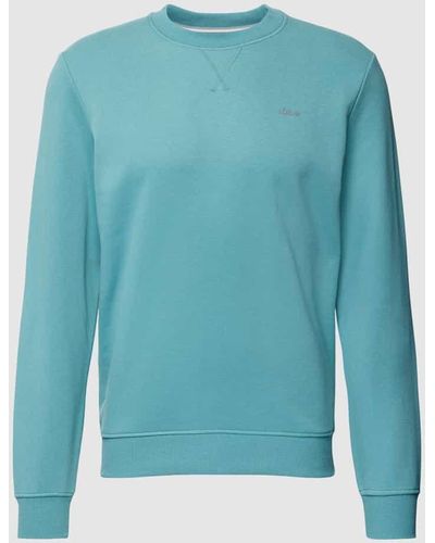 S.oliver Sweatshirt mit Rundhalsausschnitt - Blau