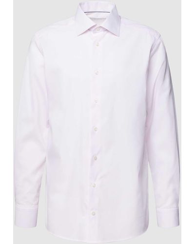 Eton Zakelijk Overhemd Met Kentkraag - Wit
