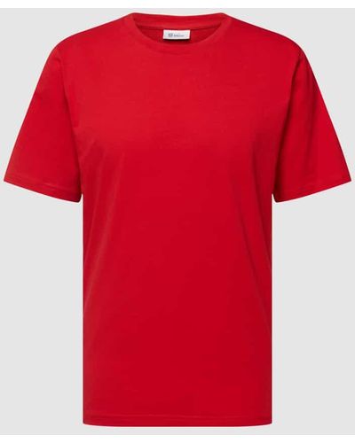 Schiesser T-Shirt mit Rundhalsausschnitt Modell 'Hannes' - Rot