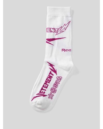 Vetements Socken mit Label-Details - Pink