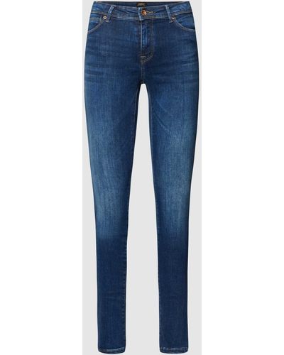 ONLY Slim Fit Jeans mit 5-Pocket-Design Modell 'PUSH' - Blau