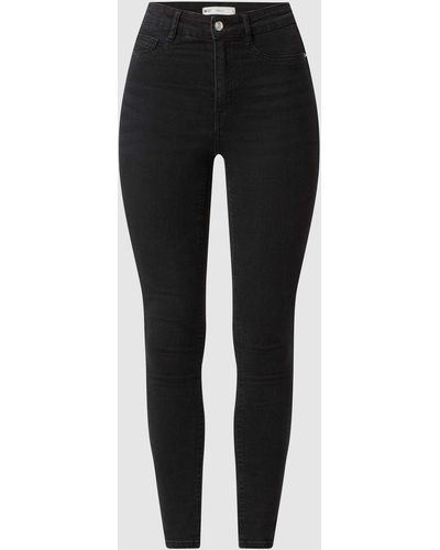 Gina Tricot Skinny Fit Jeans Met Stretch, Model 'molly' - Zwart