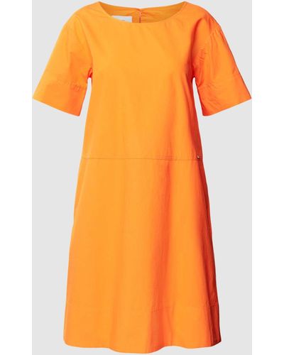 Cinque Mini-jurk Met Deelnaden - Oranje