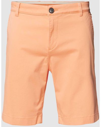 Tom Tailor Chino-Shorts mit französischen Eingrifftaschen - Orange