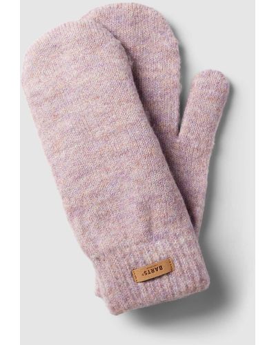 Barts Handschoenen Met Labeldetail - Roze