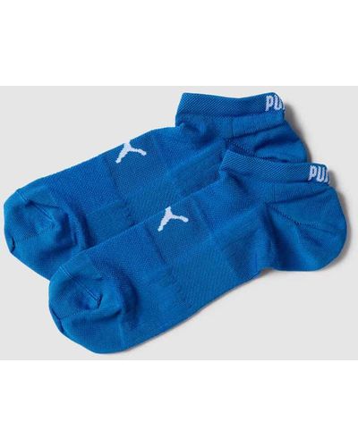 PUMA Socken mit eingewebten Label-Details im 2er-Pack Modell 'Sport' - Blau