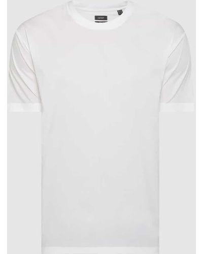 Esprit Regular Fit T-Shirt mit Stretch-Anteil - Weiß