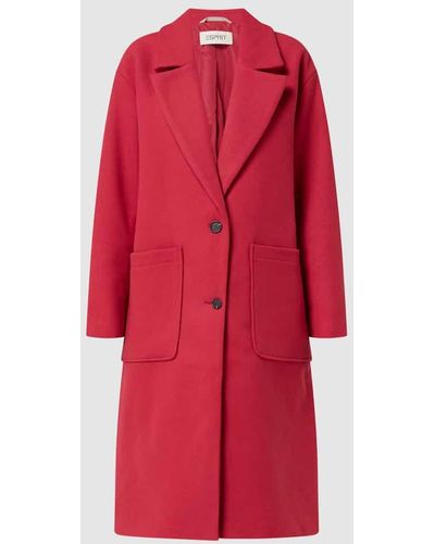 Esprit Mantel aus Wollmischung - Rot