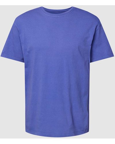 Redefined Rebel T-Shirt mit Rundhalsausschnitt - Blau