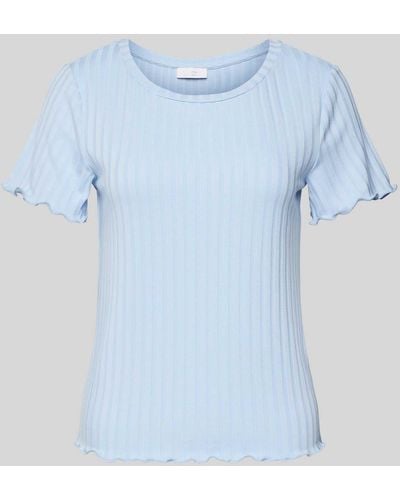 Rich & Royal T-shirt Met Streepmotief - Blauw
