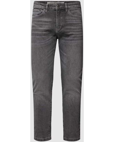 DRYKORN Slim Fit Jeans mit Label-Detail Modell 'West' - Grau