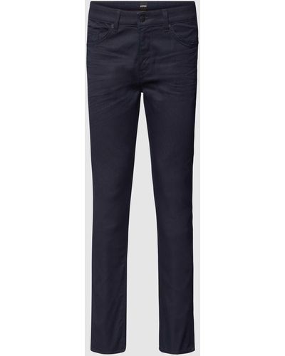 BOSS Slim Fit Jeans Met Stretch, Model 'delaware' - Blauw