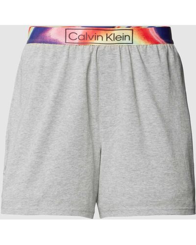 Calvin Klein Sweatshorts Met Logo - Meerkleurig