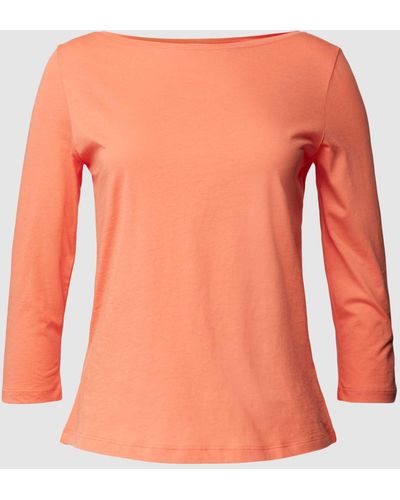 Lanius Shirt Met Lange Mouwen Van Puur Katoen - Oranje
