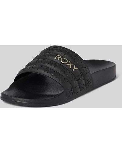 Roxy Sandalen Met Labeldetails - Zwart