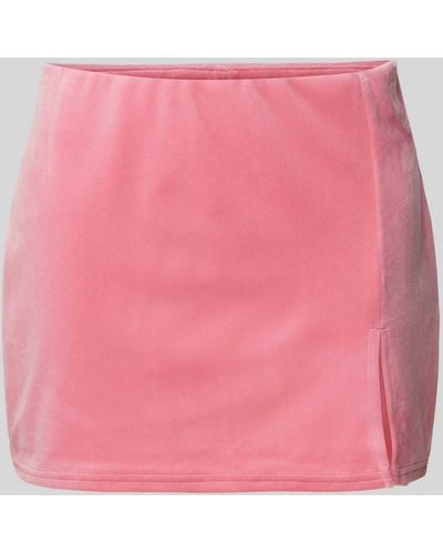 Juicy Couture Minirock in unifarbenem Design - Pink