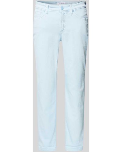 Cambio Regular Fit Jeans mit verkürzten Schnitt - Blau