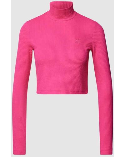 adidas Originals Cropped Rollkragenpullover - Pink