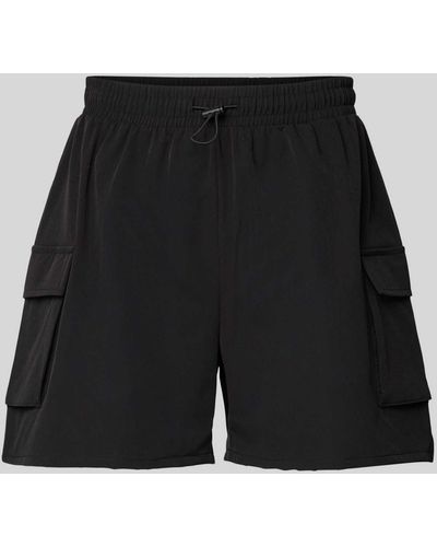Noisy May Shorts mit elastischem Bund Modell 'KIRBY' - Schwarz