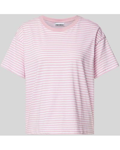 Review T-Shirt mit Rundhalsausschnitt - Pink