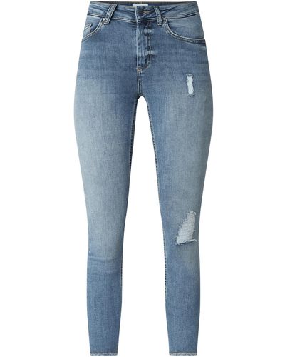 ONLY Skinny Fit Jeans mit Stretch-Anteil - Better Cotton Initiative - Blau