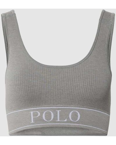 Polo Ralph Lauren Bralette mit Label-Detail - Grau