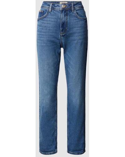 Mos Mosh Straight Leg Jeans im 5-Pocket-Design Modell 'MELLY KYOTO' - Blau