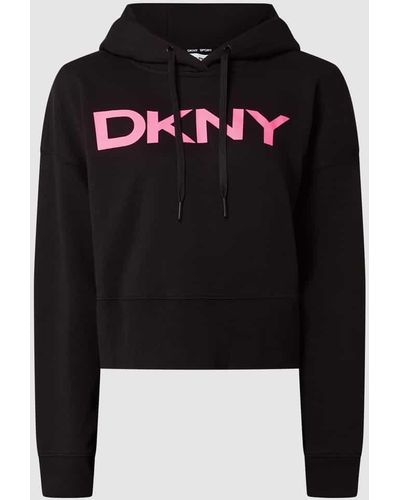 DKNY Hoodie mit Logo - Schwarz