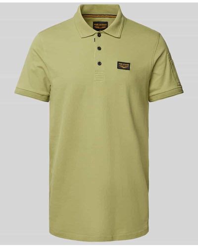PME LEGEND Poloshirt mit Label-Stitching - Grün
