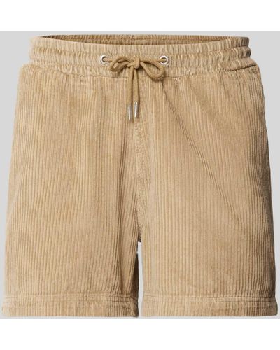 Mazine Regular Fit Shorts mit elastischem Bund Modell 'Scotch' - Natur