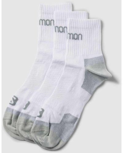 Salomon Socken mit Label-Details Modell 'ACTIVE' - Weiß