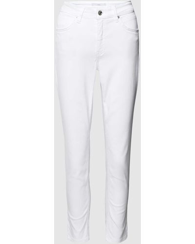M·a·c Cropped Jeans mit Stretch-Anteil Modell 'Melanie' - Weiß