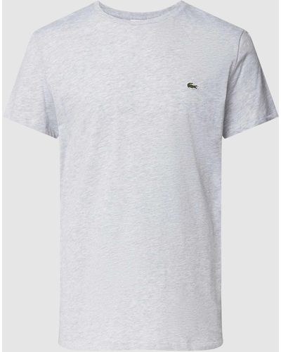 Lacoste T-shirt Met Logostitching - Wit