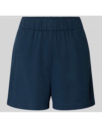 Marc O' Polo Regular Fit Shorts mit elastischem Bund - Blau