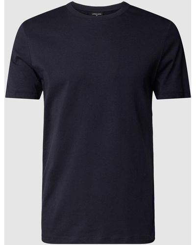 Strellson T-Shirt mit Rundhalsausschnitt und kurzen Ärmeln - Blau