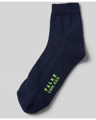 FALKE Socken mit Label-Print - Blau